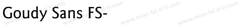 Goudy Sans FS字体转换